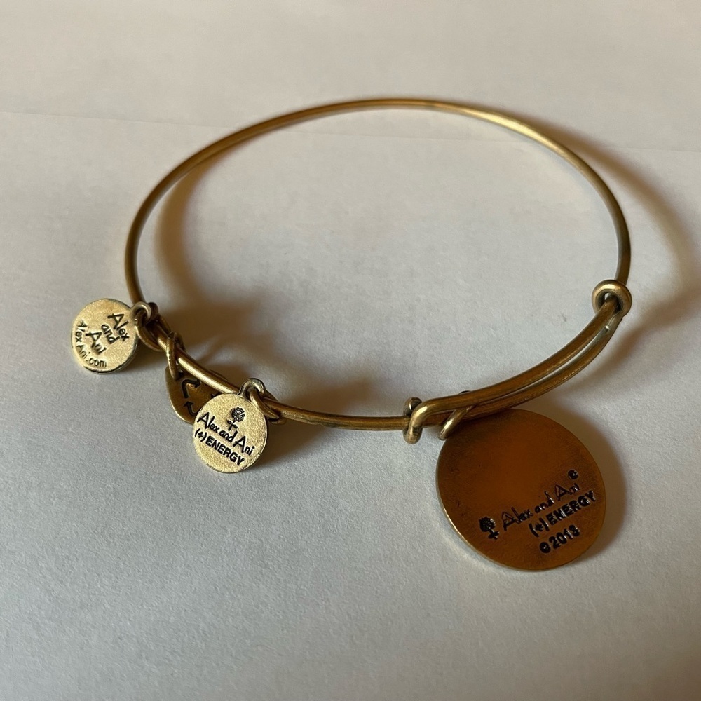 Alex and Ani Gators gold bracelet - Picture 2 of 2